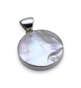 pendentif nacre blanche