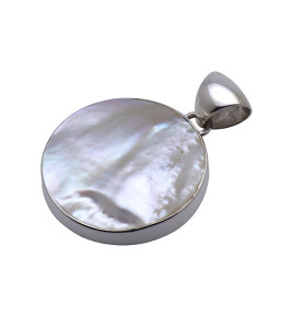 pendentif nacre argent