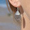 nacre boucle d'oreille