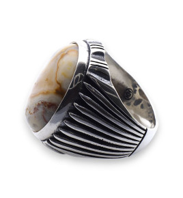 bague agate homme