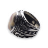 bague argent homme agate