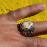 bague argent avec agate