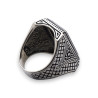 onyx bague noir homme