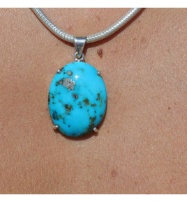 pendentif bleu turquoise