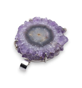 pendentif améthyste argent
