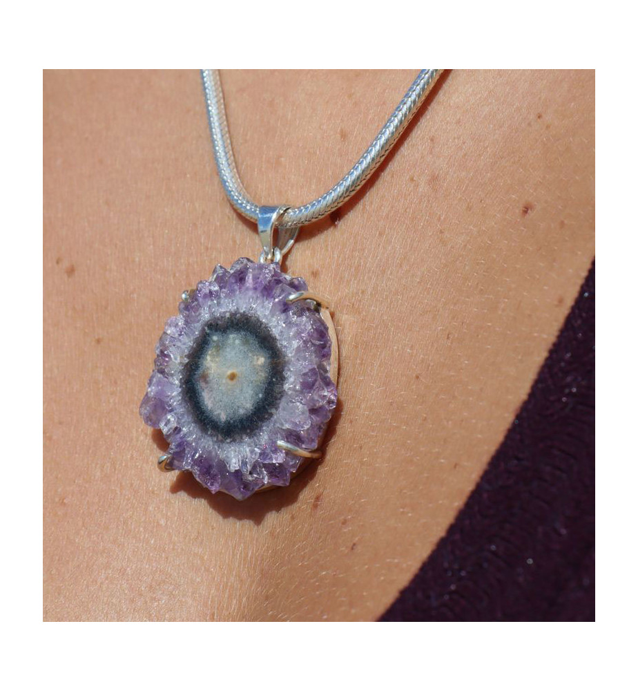 amethyst stalactite pendant
