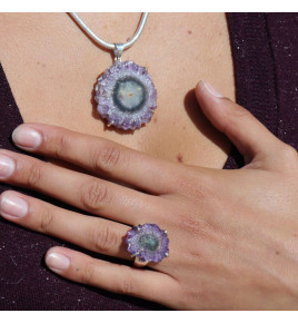 améthyste pendentif
