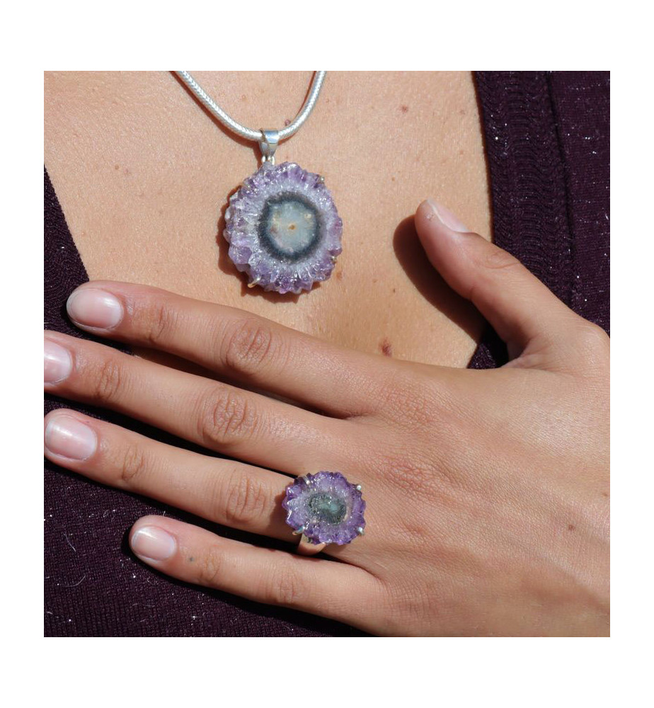 améthyste pendentif