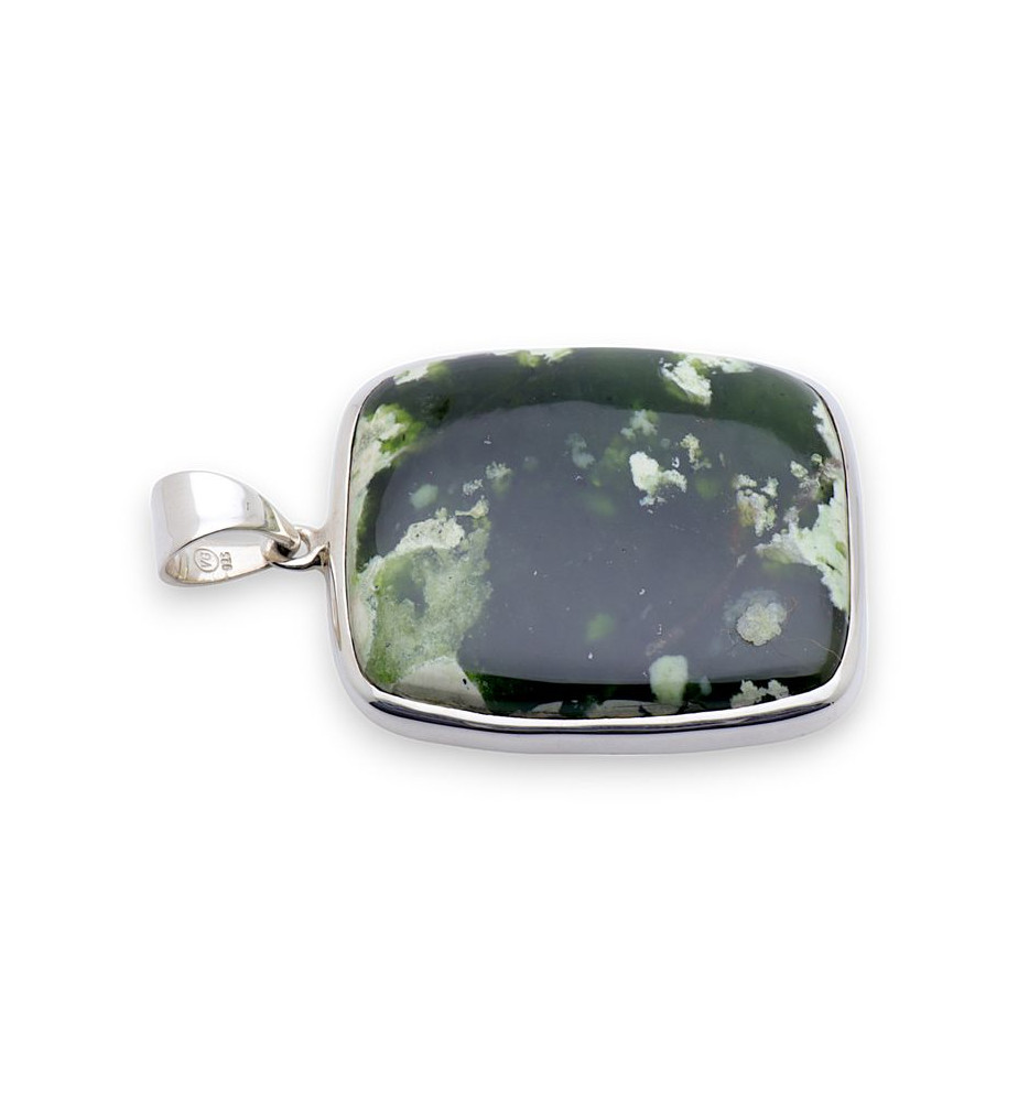 pendentif calcédoine verte