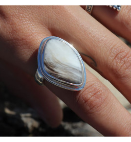 bague fossile femme