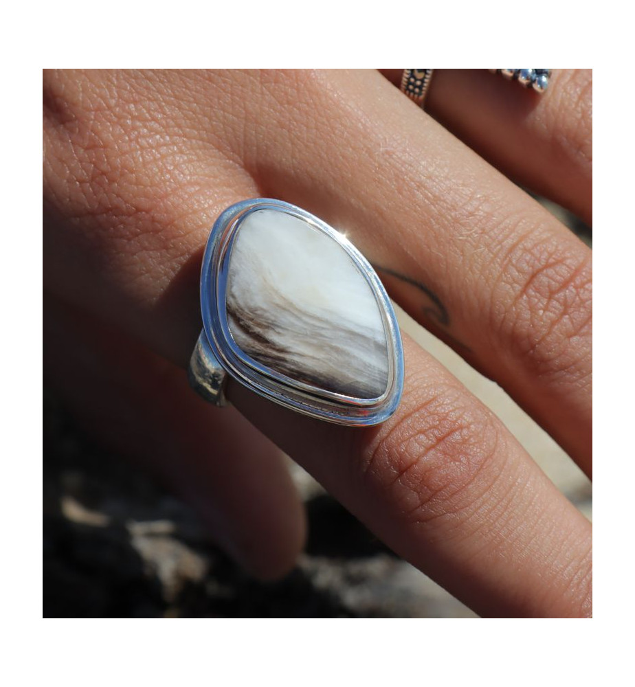 bague fossile femme