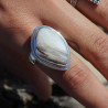 bague fossile femme