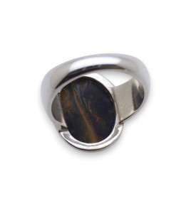 bague pietersite et argent