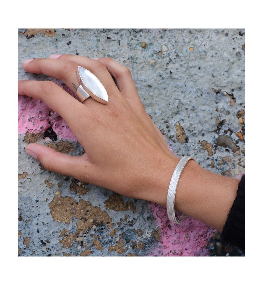 bague nacre femme