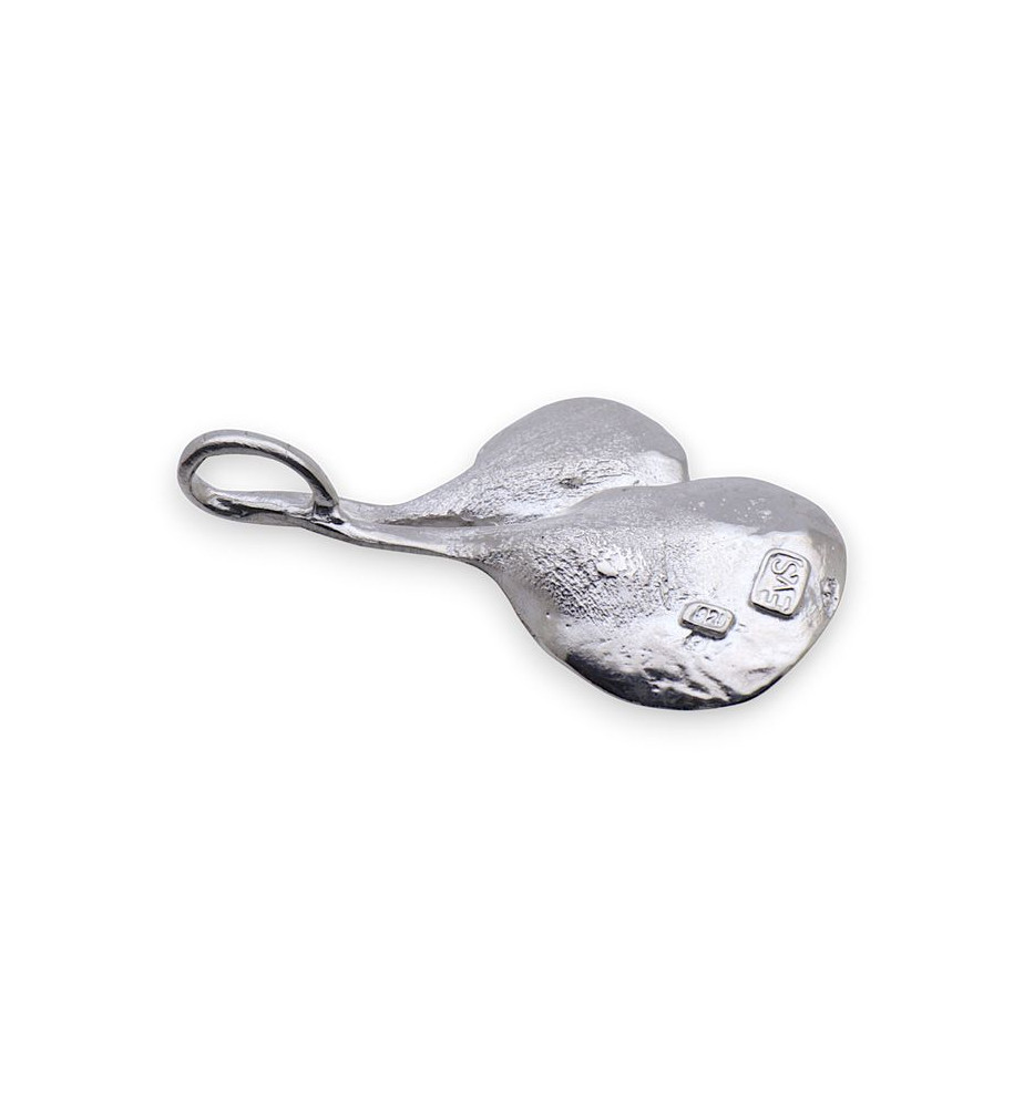 diamant noir pendentif argent femme