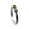 bague argent diamant noir