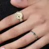 bague argent avec diamant