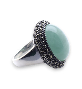 bague jade véritable femme