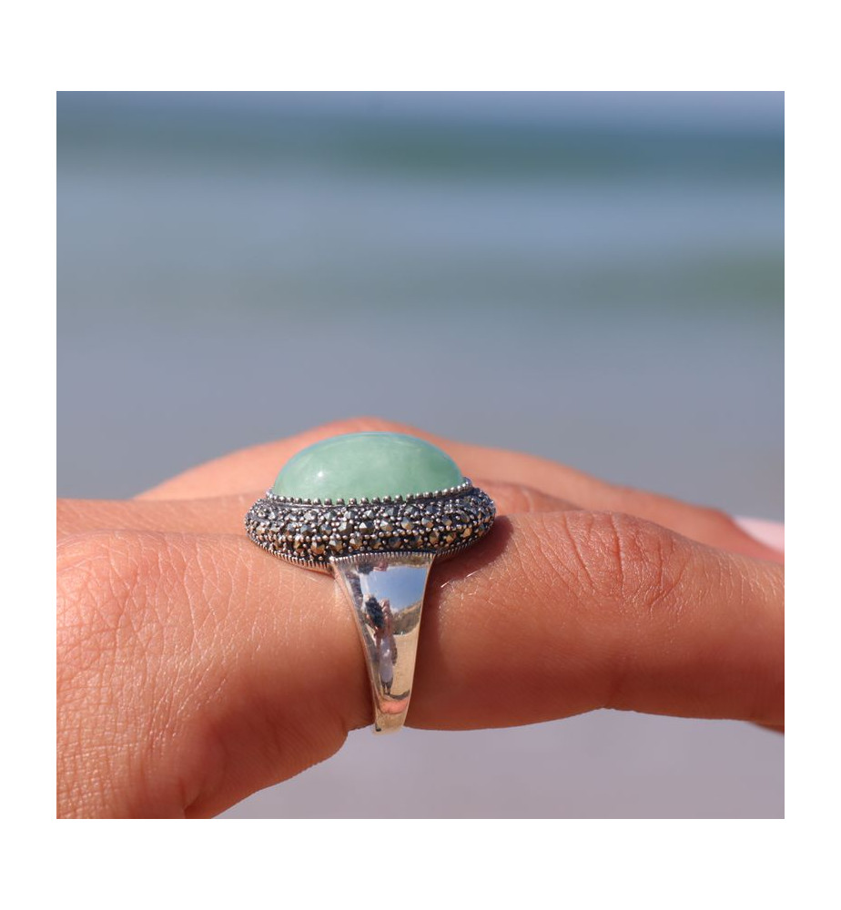 bague jade vert femme