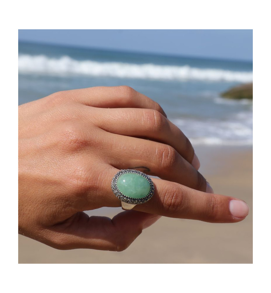 bague jade vert haut de gamme