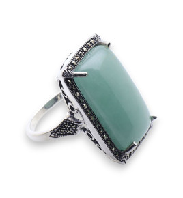 bague jade verte