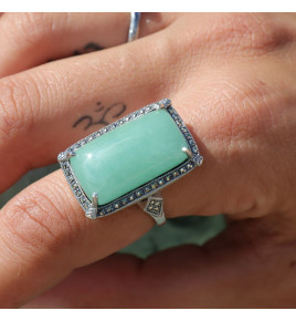 bague jade véritable femme