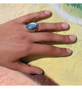 labradorite bague