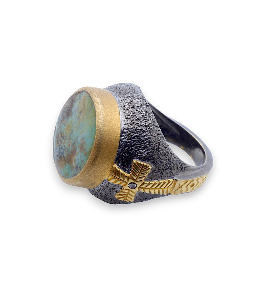 bague turquoise de créateur