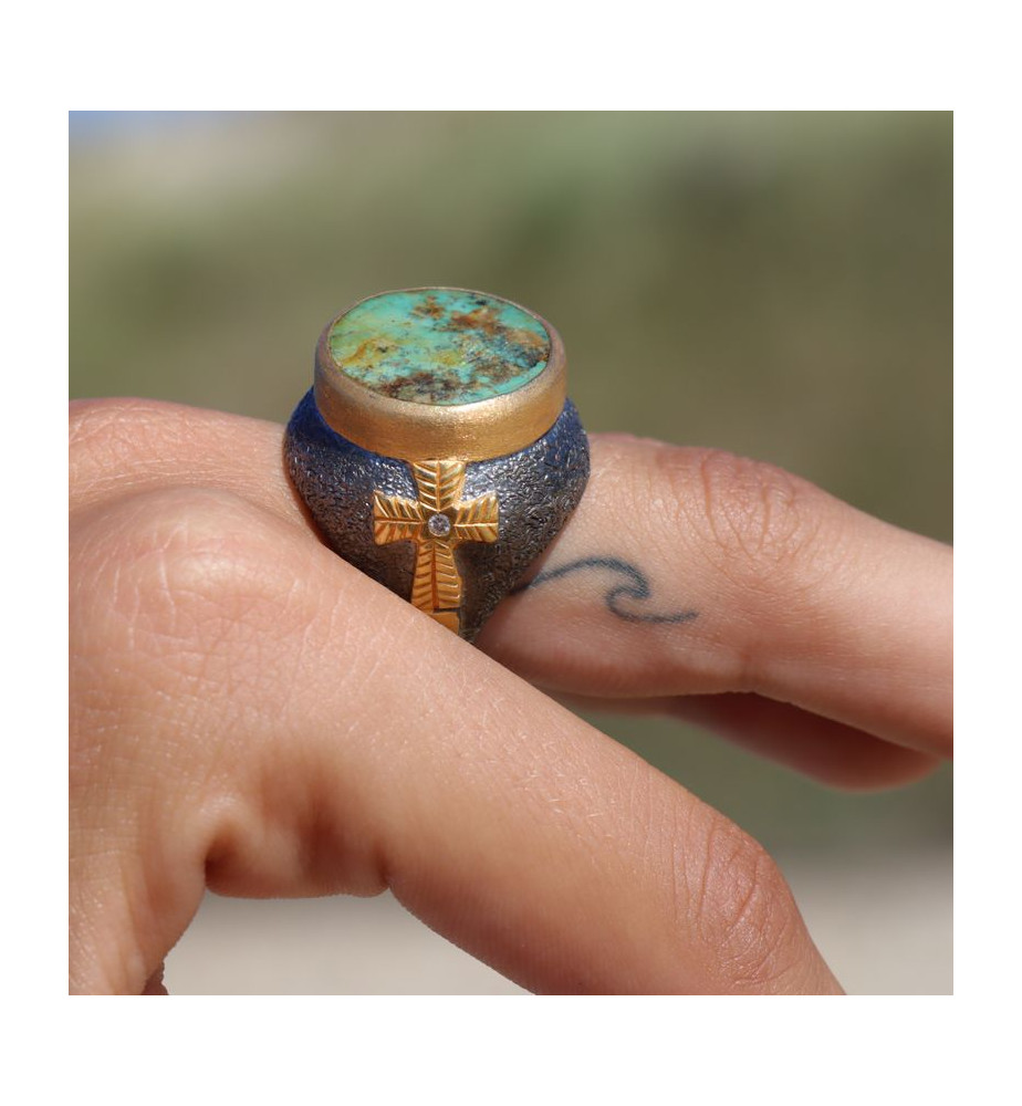 turquoise bague femme