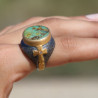 bague turquoise femme argent