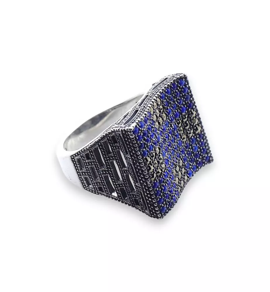 bague lapis lazuli marcassite argent bague lapis lazuli marcassite argent