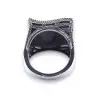 bague lapis lazuli marcassite argent haut de gamme