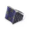 bague argent femme marcassite