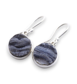 boucles d'oreilles calcedoine