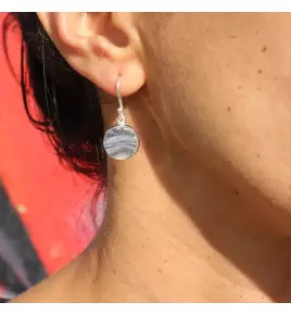 boucles d'oreilles calcedoine