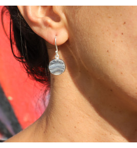 boucles d'oreilles calcedoine