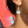 boucles d'oreilles calcedoine