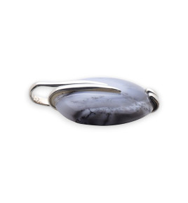 pendentif argent et agate dendritique