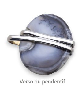 agate dendritique pendentif