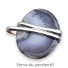 agate dendritique pendentif