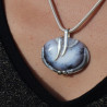 dendritic agate pendant