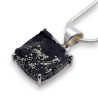 pendentif pyrite ardoise argent