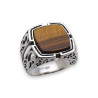 bague oeil de tigre pour homme