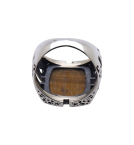 oeil de tigre bague homme