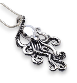 pendentif poulpe argent 925