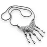 collier argent ethnique