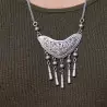 collier argent femme