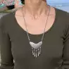collier ethnique argent femme