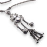 collier argent femme sautoir