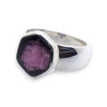 bague rubis argent femme